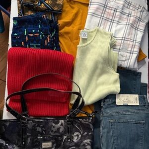 Clothing Bundle with size 4 jeans and all small tops